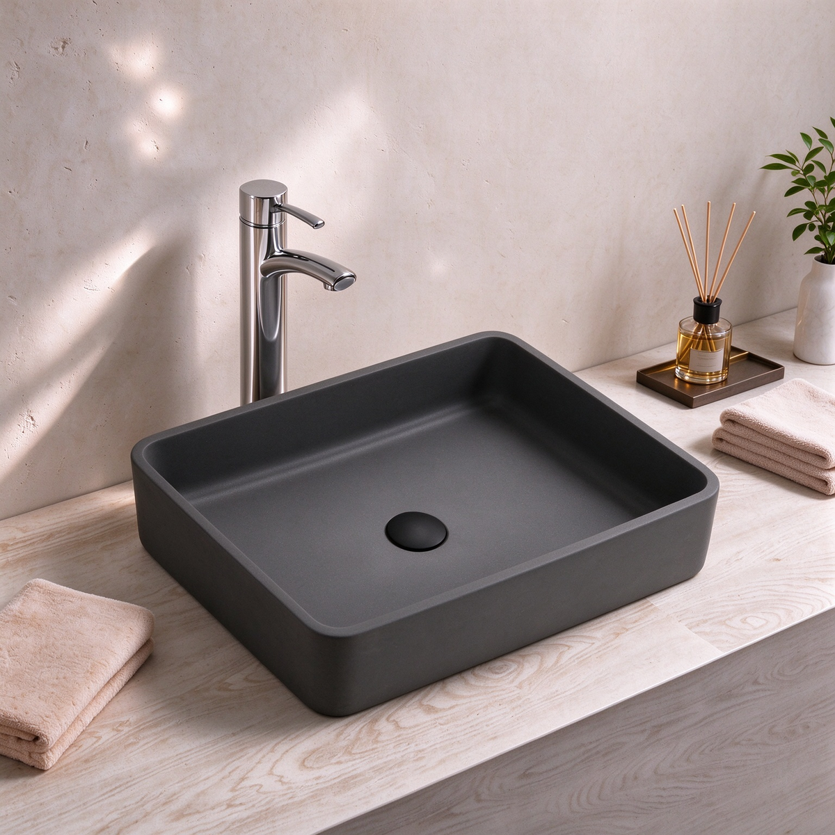 Above Counter Quartz Basin 600*400*140mm