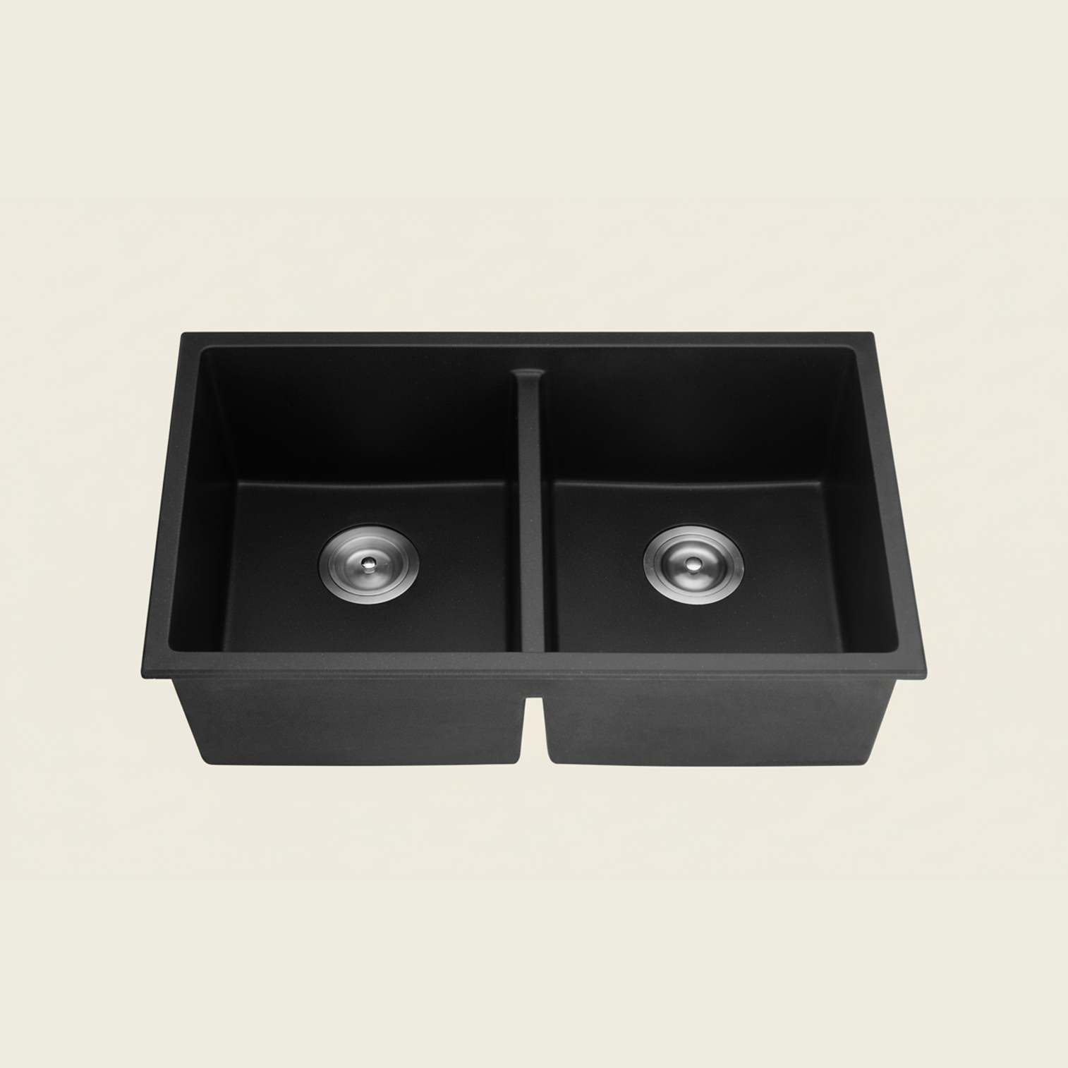 Quartz Undermount Double Bowl Kitchen Sink 762*457*228mm