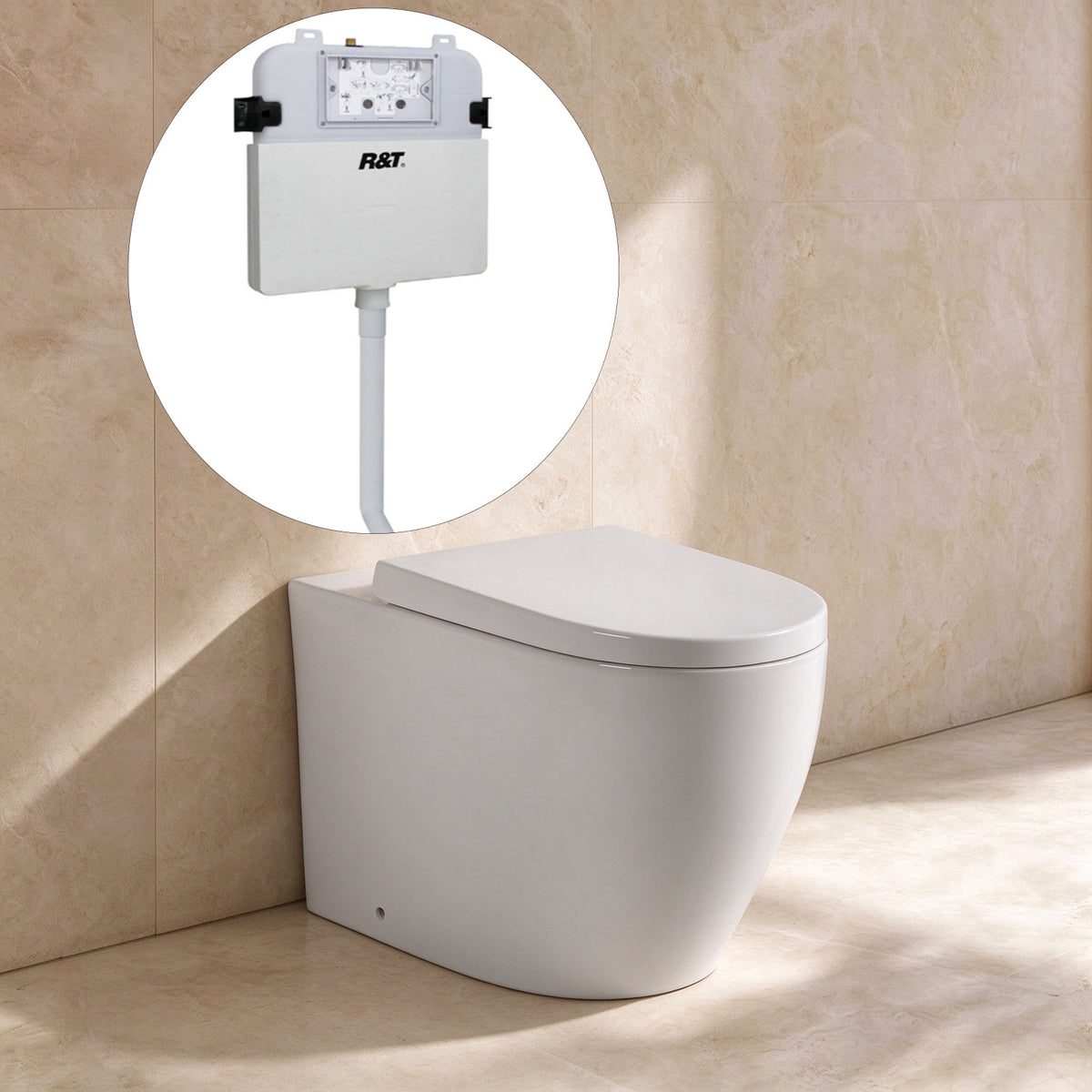 Sereno R&T inwall floor Toilet suite