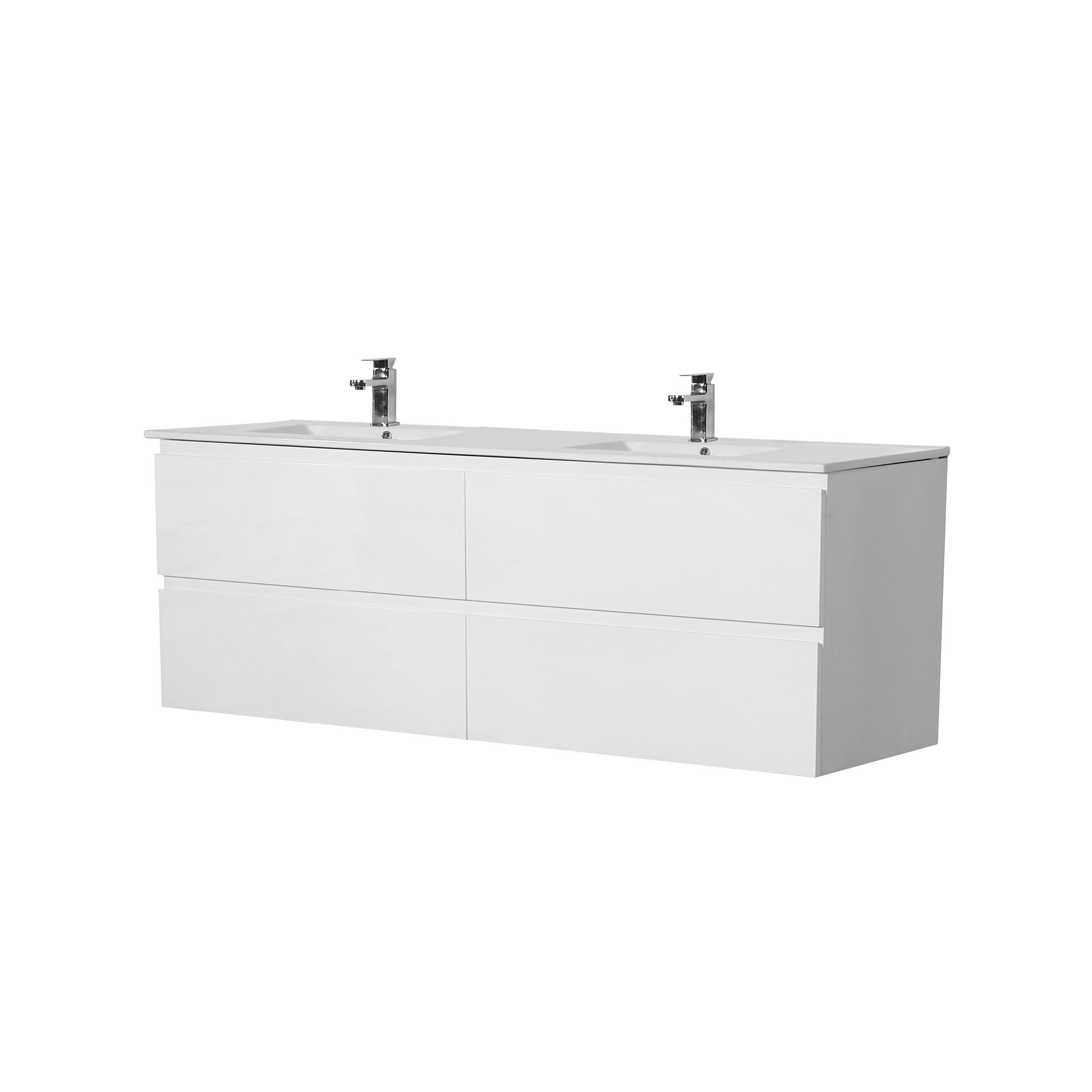 RIVA PVC Wall-Mounted Double Vanity 1500x460x580mm