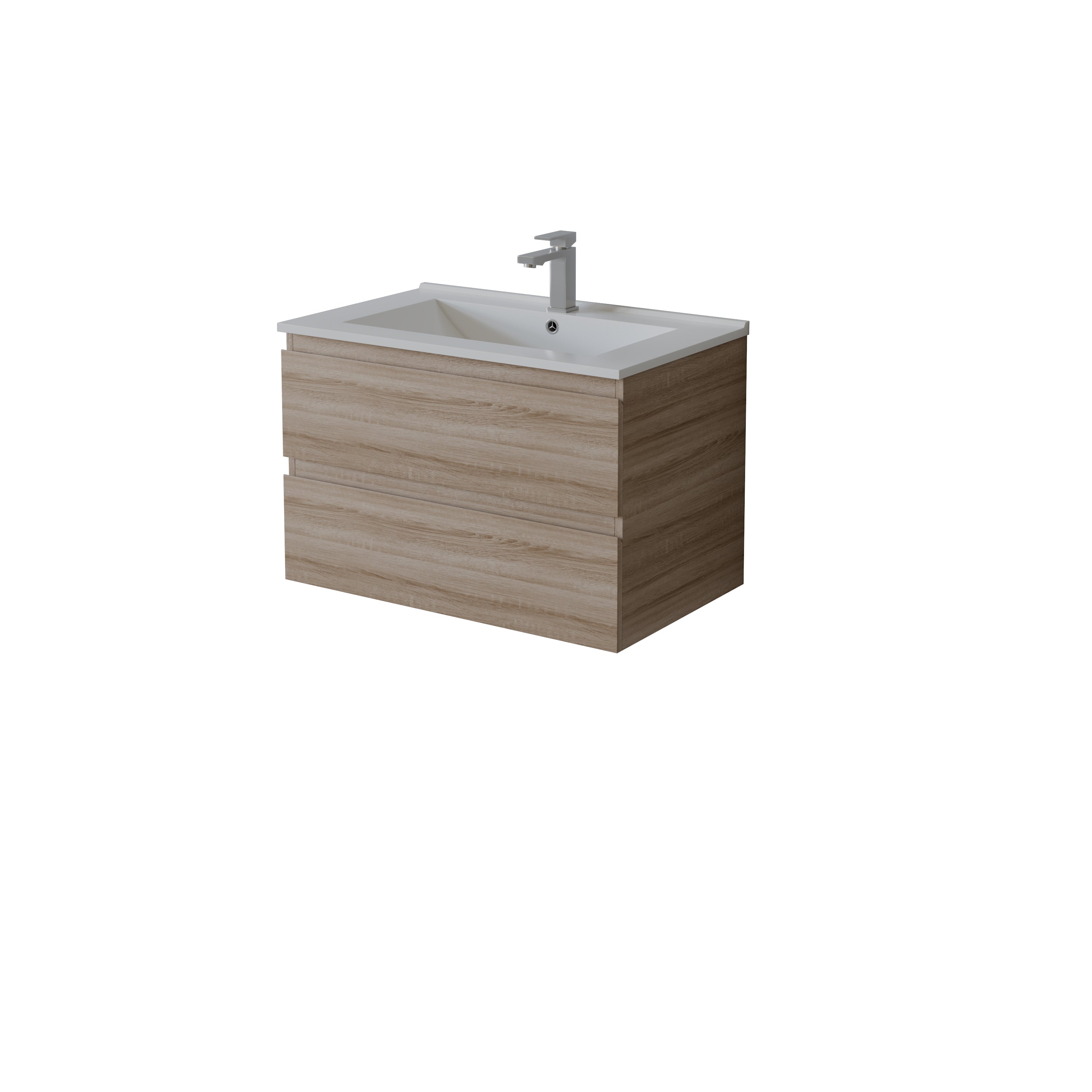 Vita Flux Wall-Mounted PVC Cabinet with U shape soft closing drawers 600-900mm