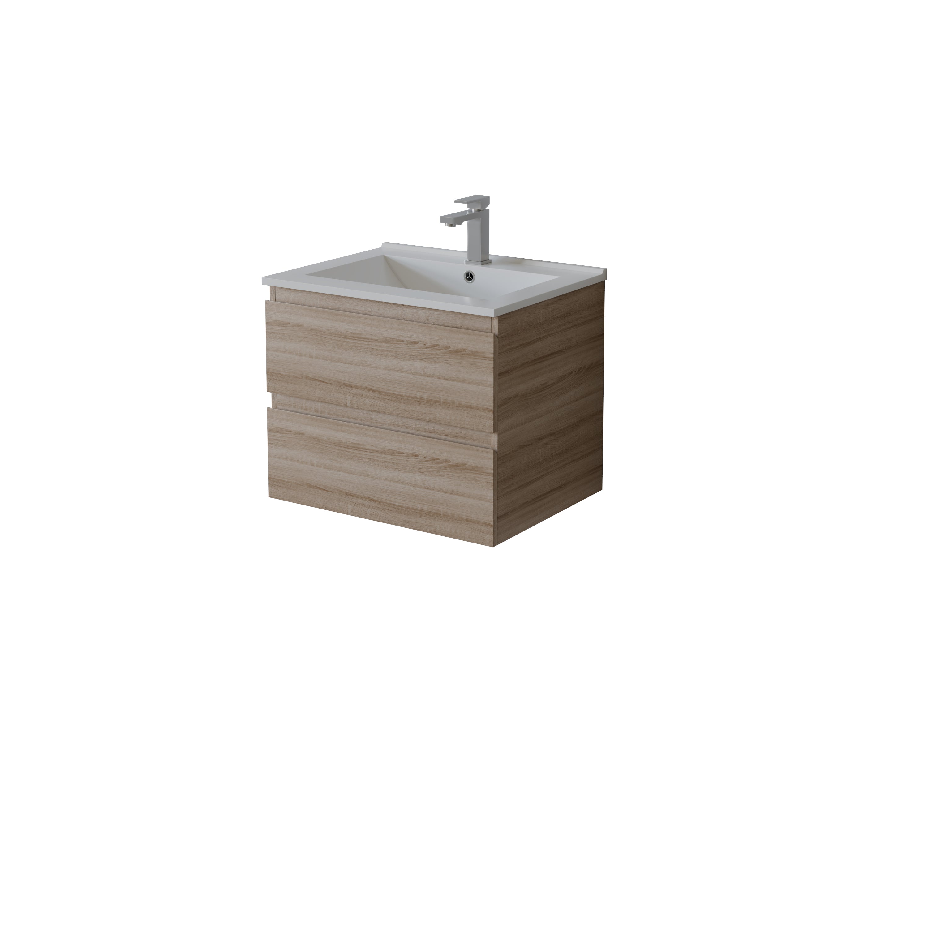 Vita Flux Wall-Mounted PVC Cabinet with U shape soft closing drawers 600-900mm