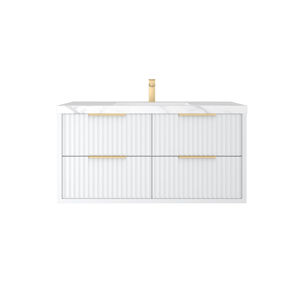 CETO Rome Wall Hung PVC Cabinet with Soft closing drawers 600/750/900/1200SD/1500SD