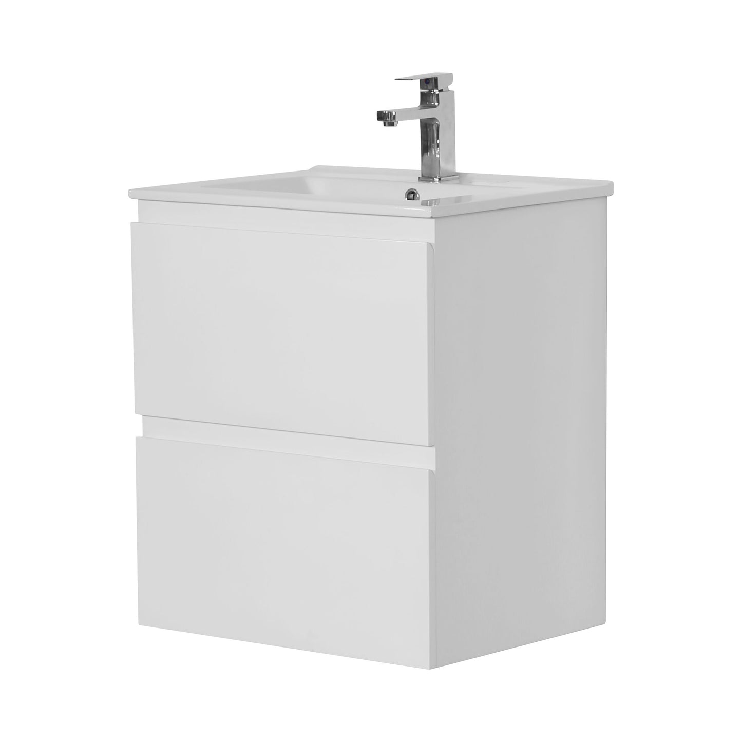 590x455x560mm Single Vanity Set RIVA 600-WH