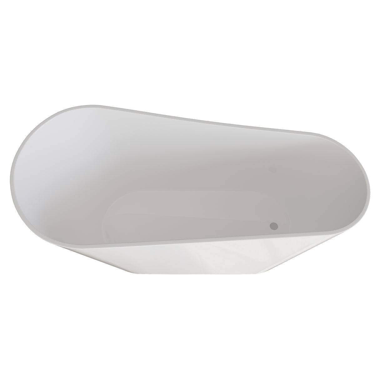 Selene Freestanding Bathtub, Gloss White, 1500mm / 1700mm, No Overflow, Plug & Waste Excluded