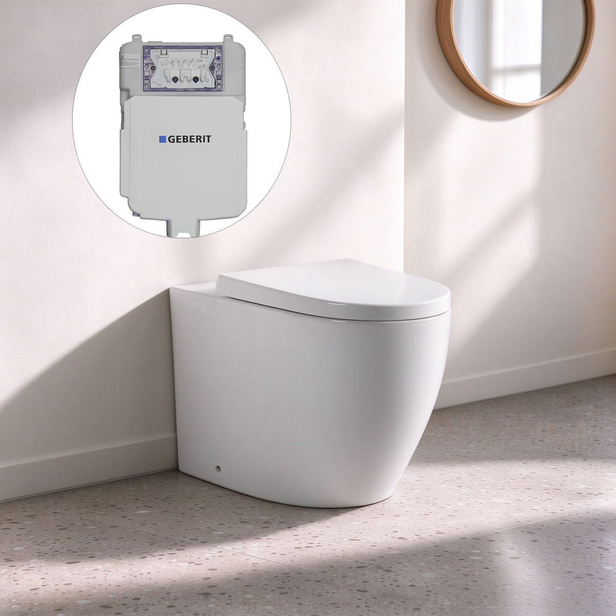 Elvera Geberit inwall floor Wall-Faced Toilet Suite