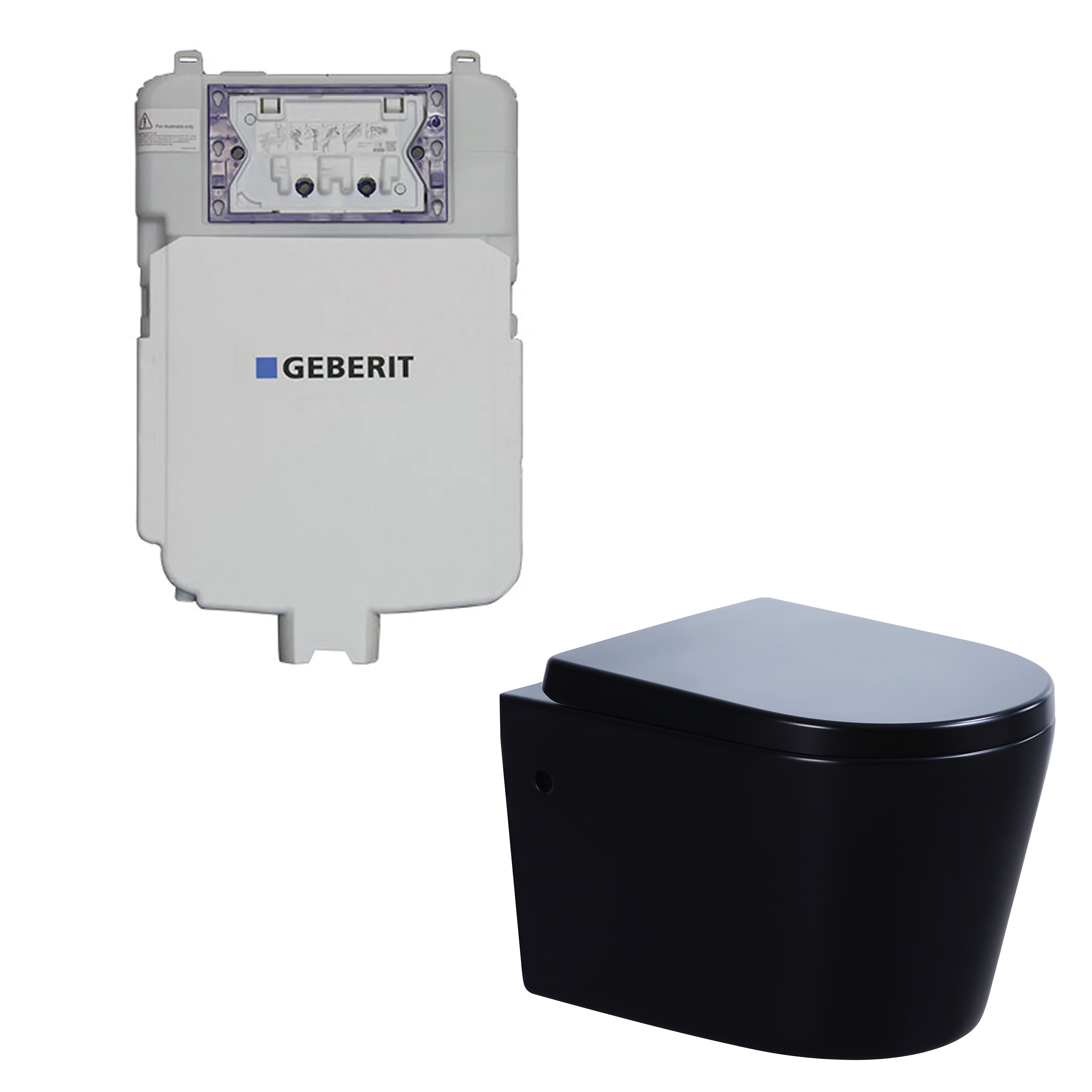 Flux Geberit inwall Wall-Mounted Toilet Suite