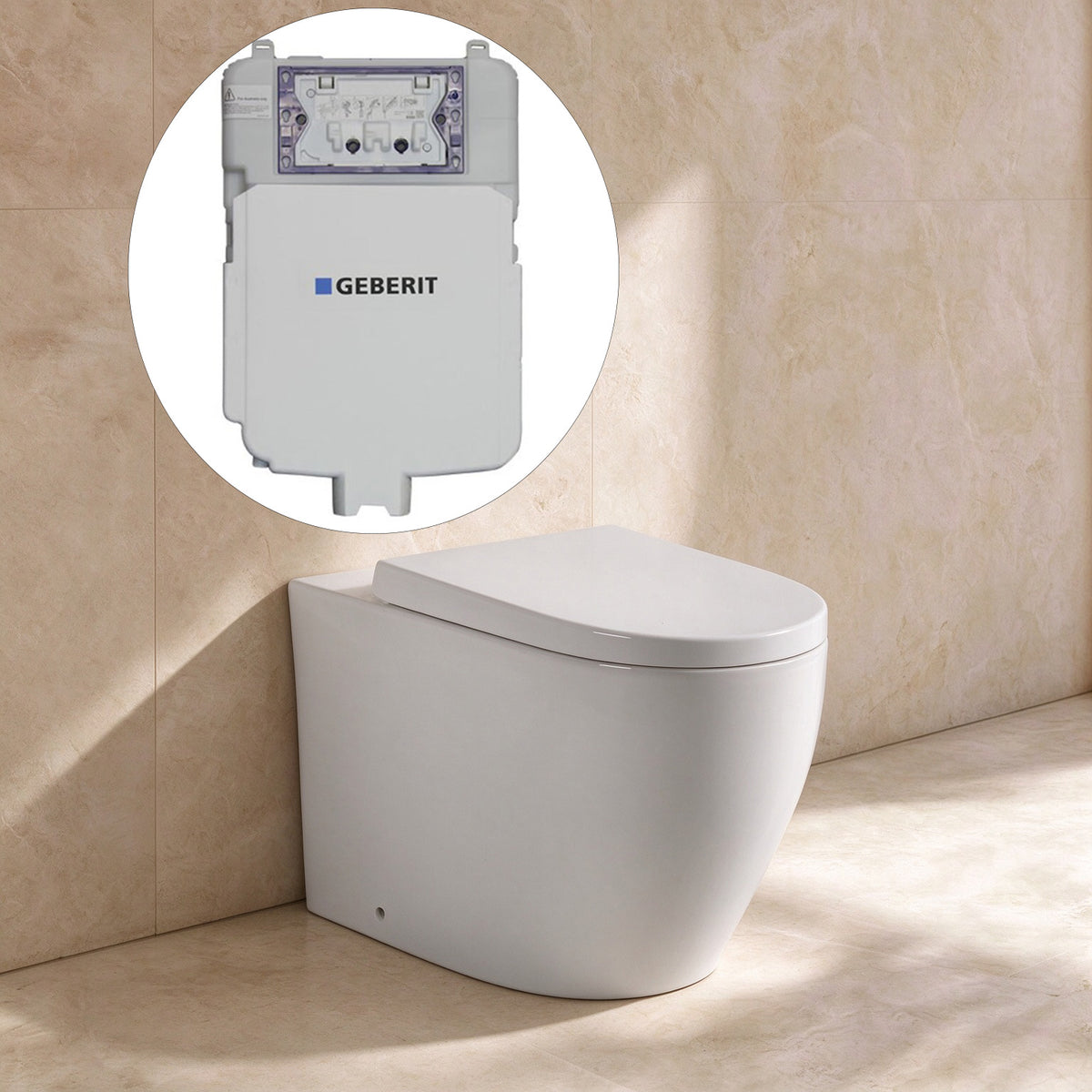 Sereno Geberit inwall floor Toilet suite