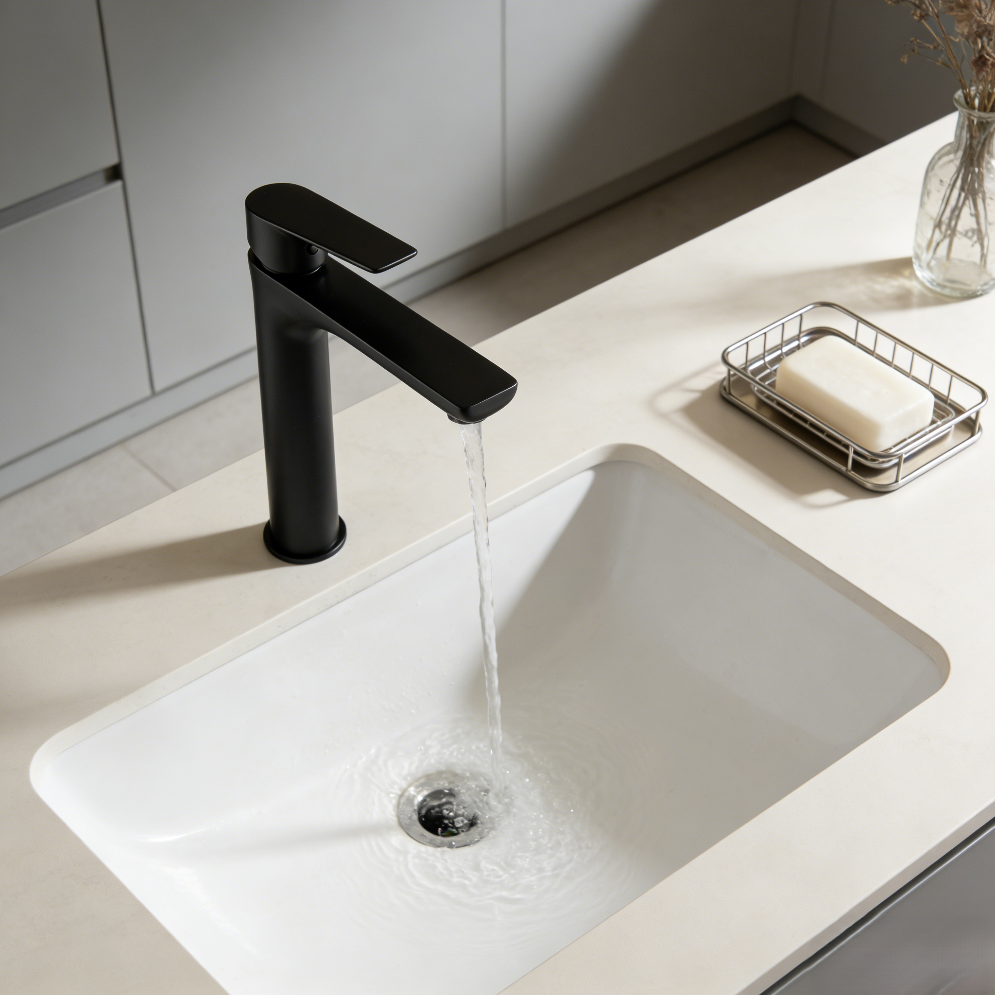 Kitchen Round Tall Basin Mixer Tap 7.5L/Min