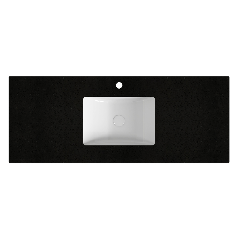 Galaxy Black Stone Top with Undermount Basin 600-1800mm