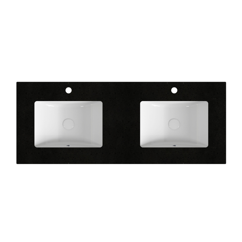 Galaxy Black Stone Top with Undermount Basin 600-1800mm