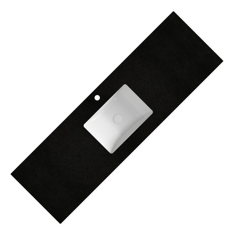 Galaxy Black Stone Top with Undermount Basin 600-1800mm