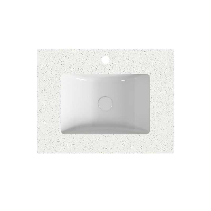 Speckle White Stone Top 600-1500mm