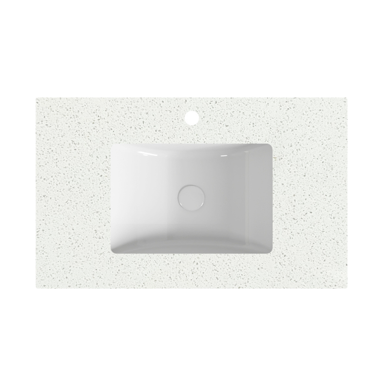 Speckle White Stone Top 600-1500mm