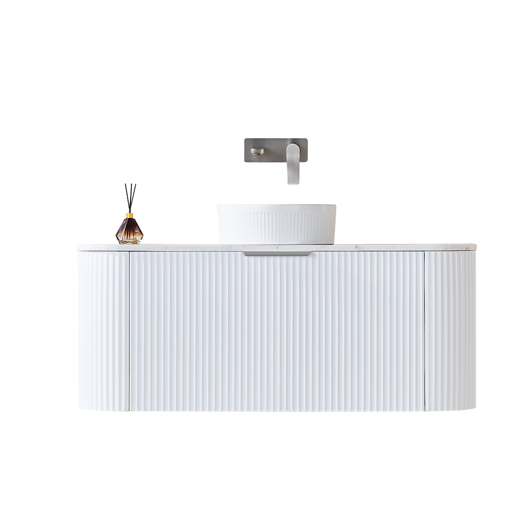 CETO AVALON Wall Hung PVC Cabinet Curve Edge 1200/1500/1800 CA1200W/CA1500W/CA1800W-MW/-MB