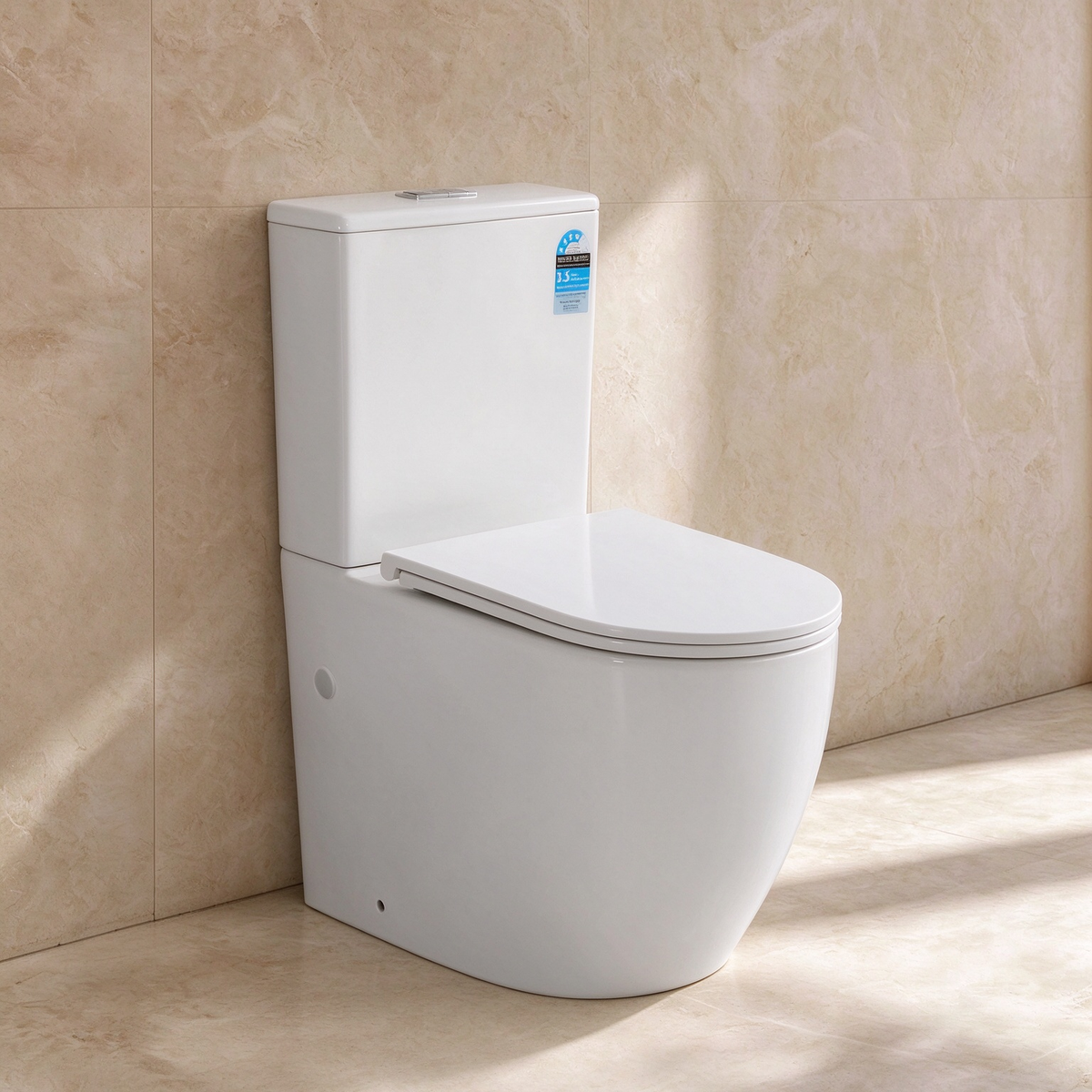 Dune Tornado Flush BTW Rimless Toilet Suite 655*385*840mm