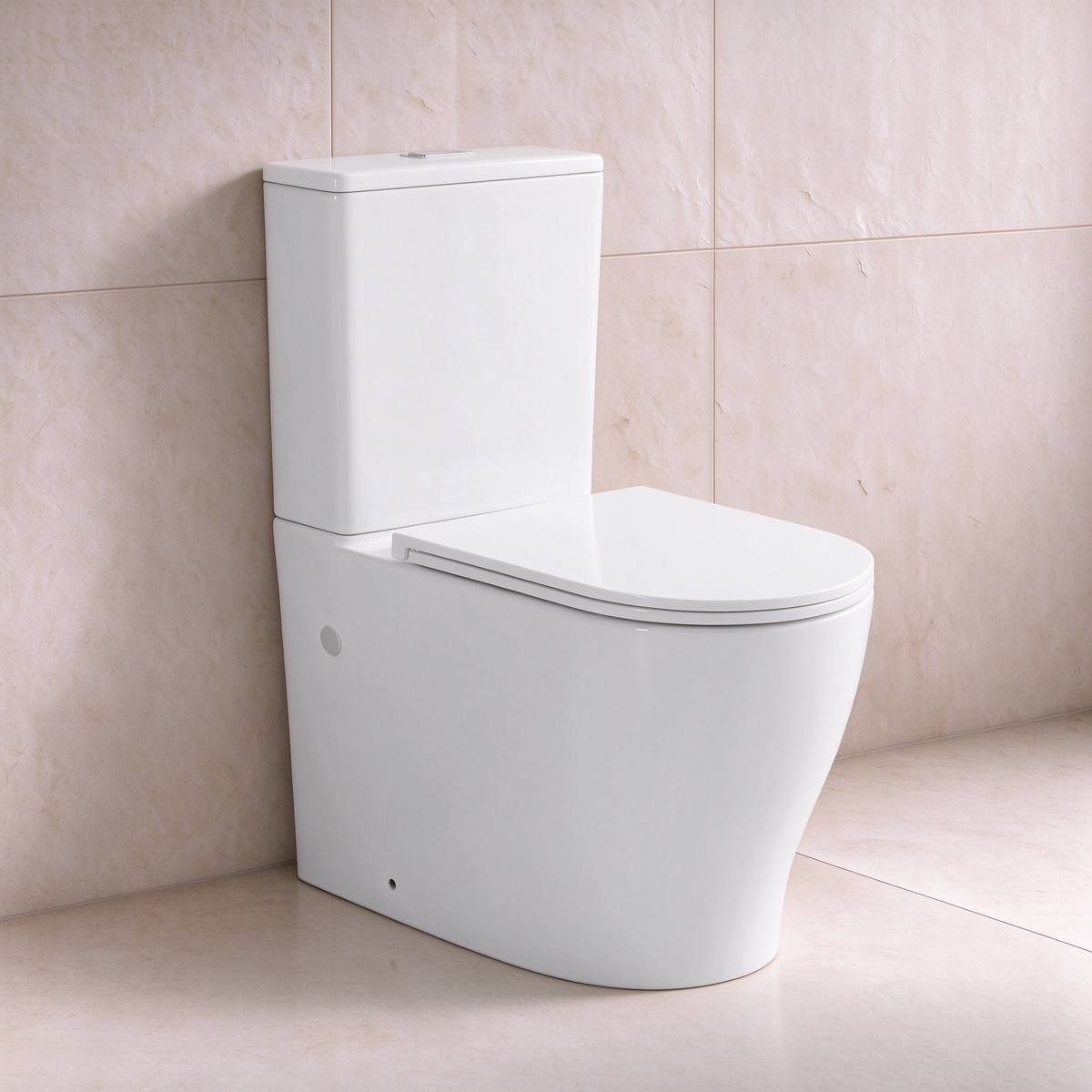 Lumia Tornado Flush Back to Wall Rimless Toilet Suite 660*385*860mm