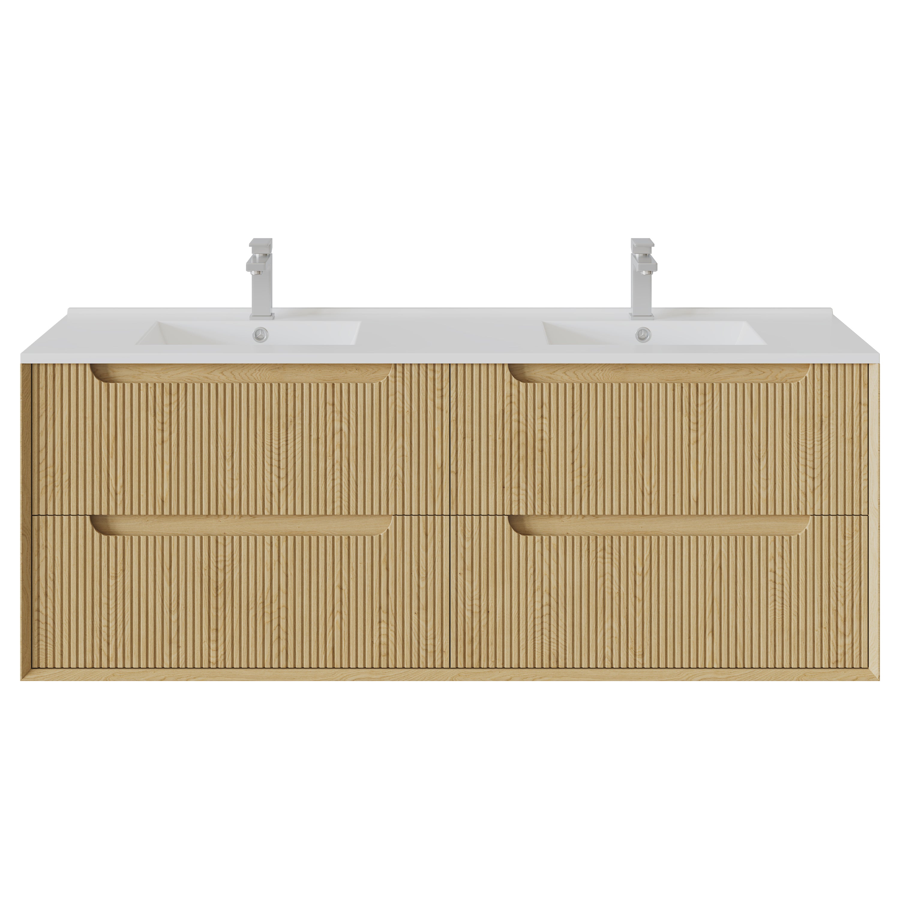Brooklyn Fluted Wall Hung Vanity 590-1490mm