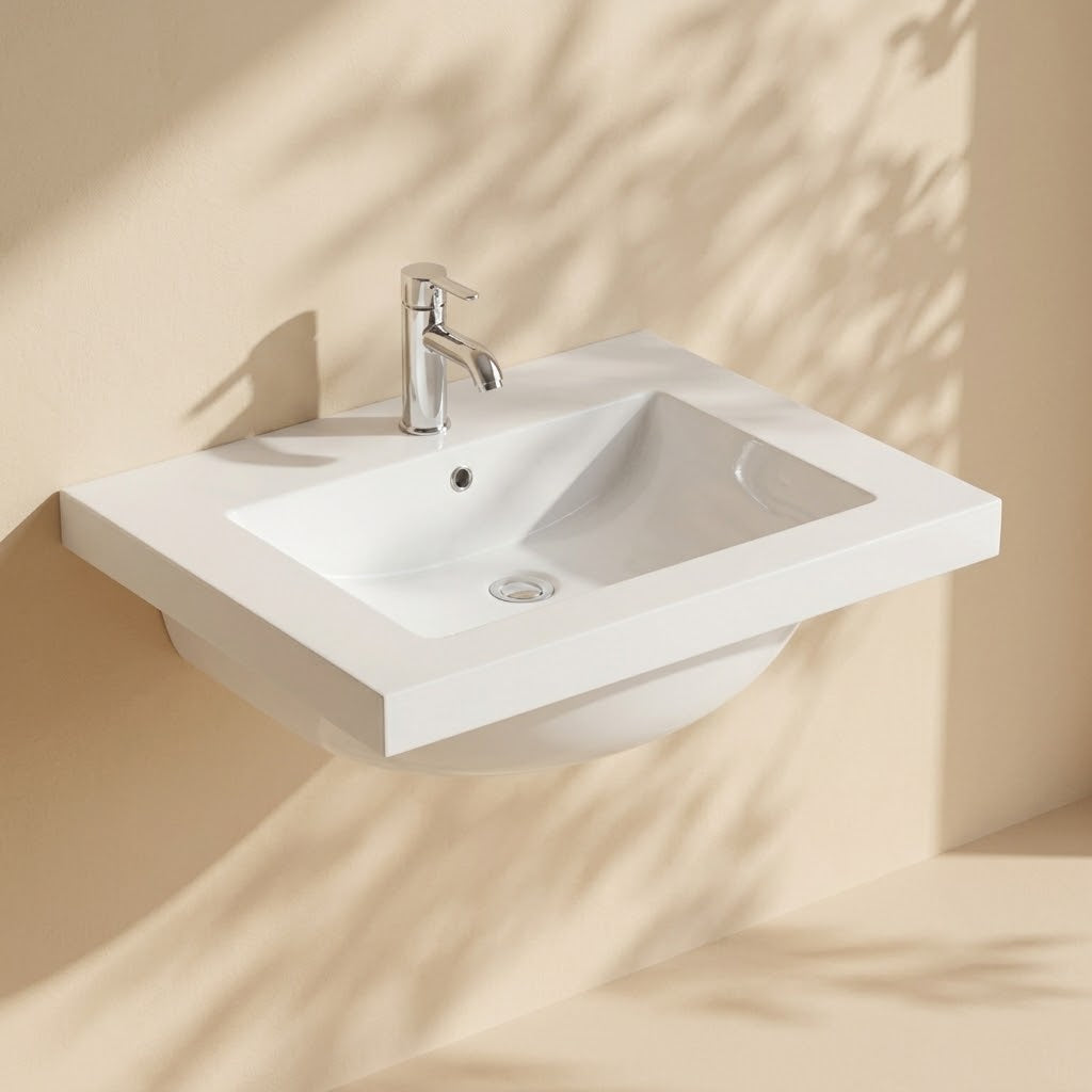 Vanity Ceramic Top with Undermount Basin 610-1510mm