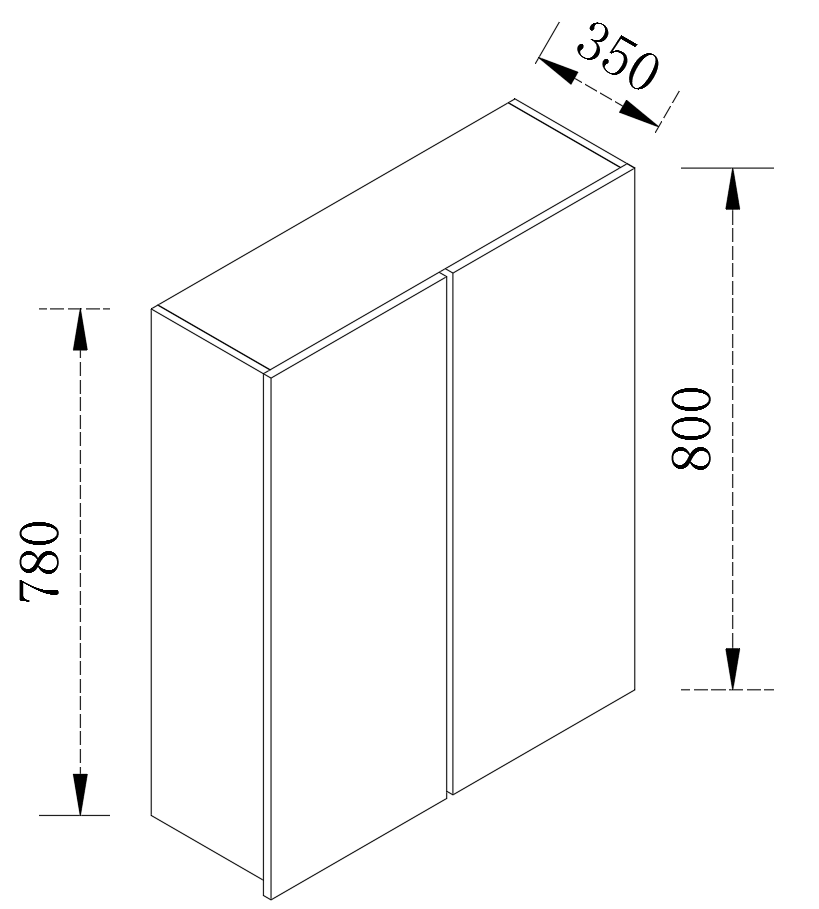 Kitchen Floor Cabinet 2 Doors Kitchen Cupboard 550-1000mm