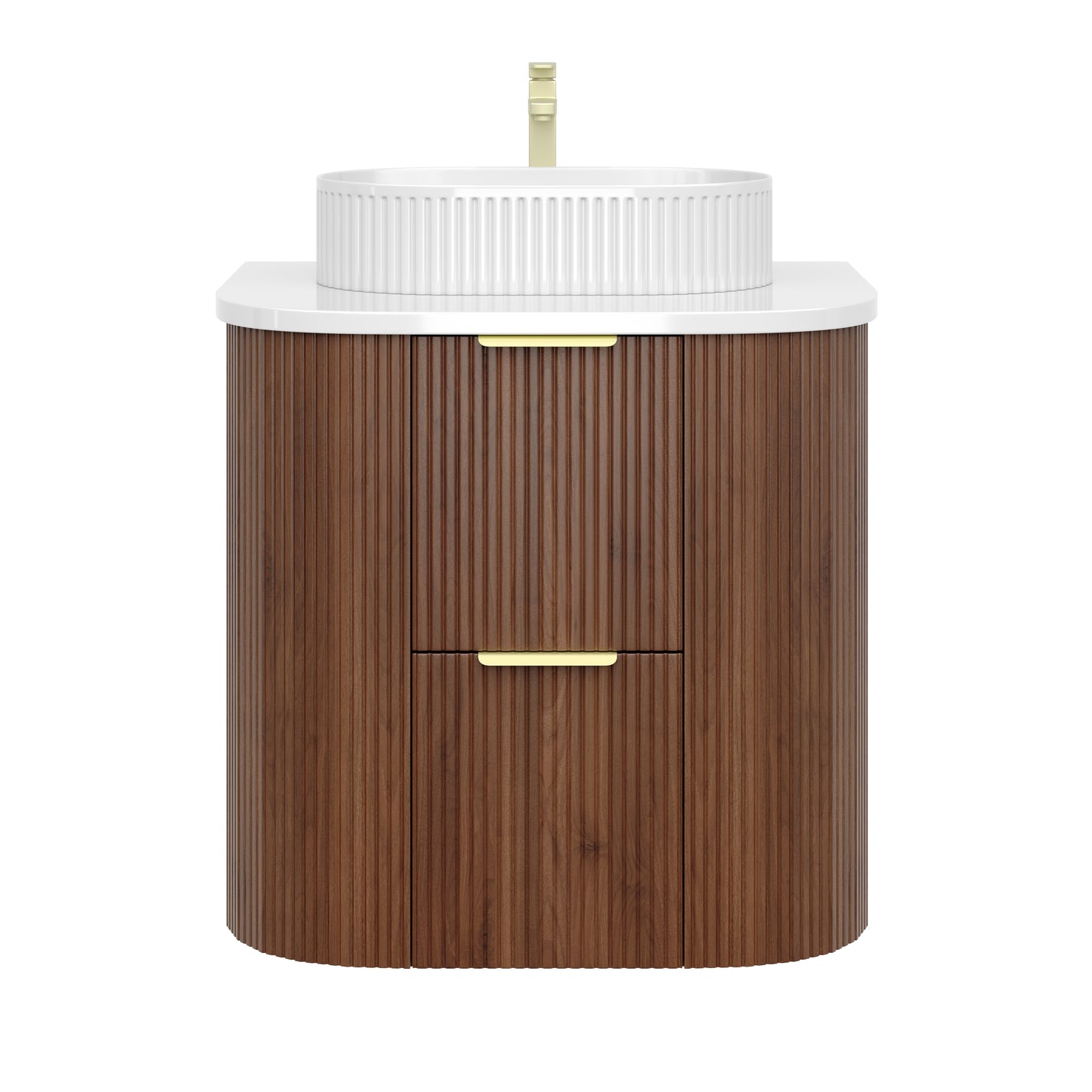 CETO Artis Wall-Hung PVC Curved Cabinet with Soft-Close Drawers 600/750/900/1200/1500