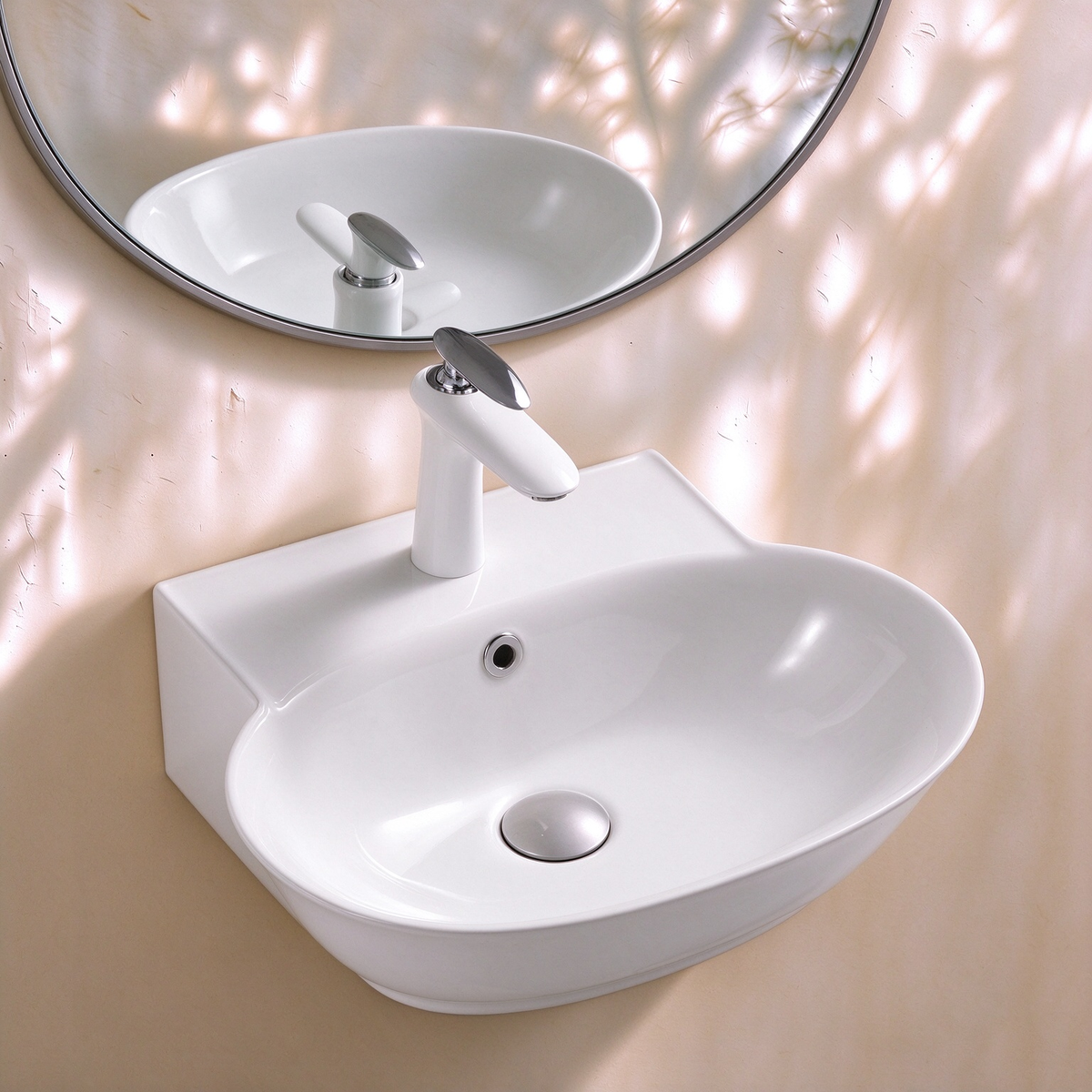 VITO Wall-Mounted Ceramic Basin 500*450*155mm