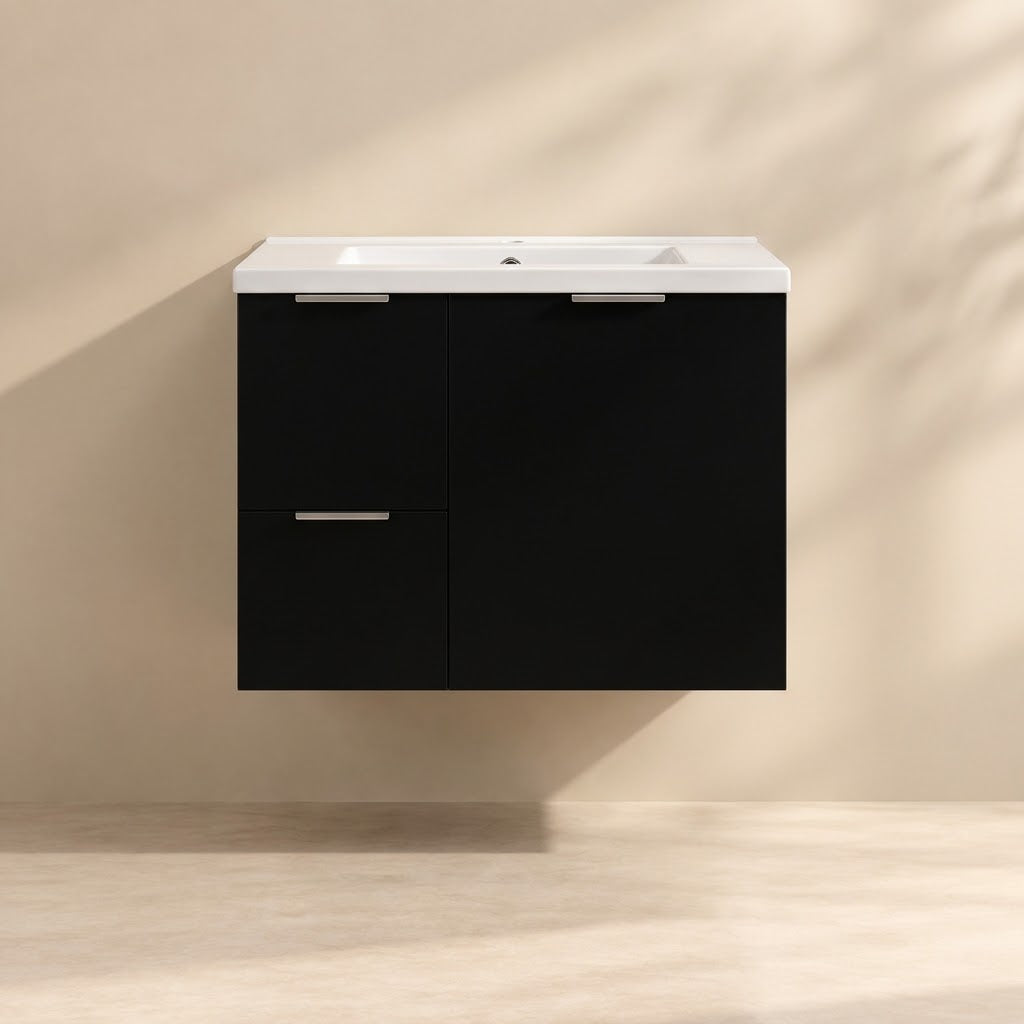 Wall-Mounted PVC Cabinet with Soft closing doors 600/750/900mm