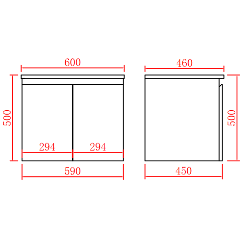 Vessel Sink 600/750/900/1200/1500/1800mm