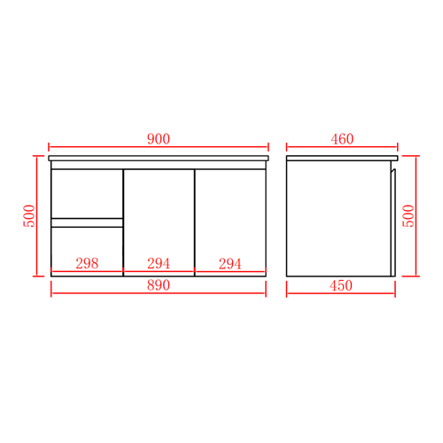 Vessel Sink 600/750/900/1200/1500/1800mm