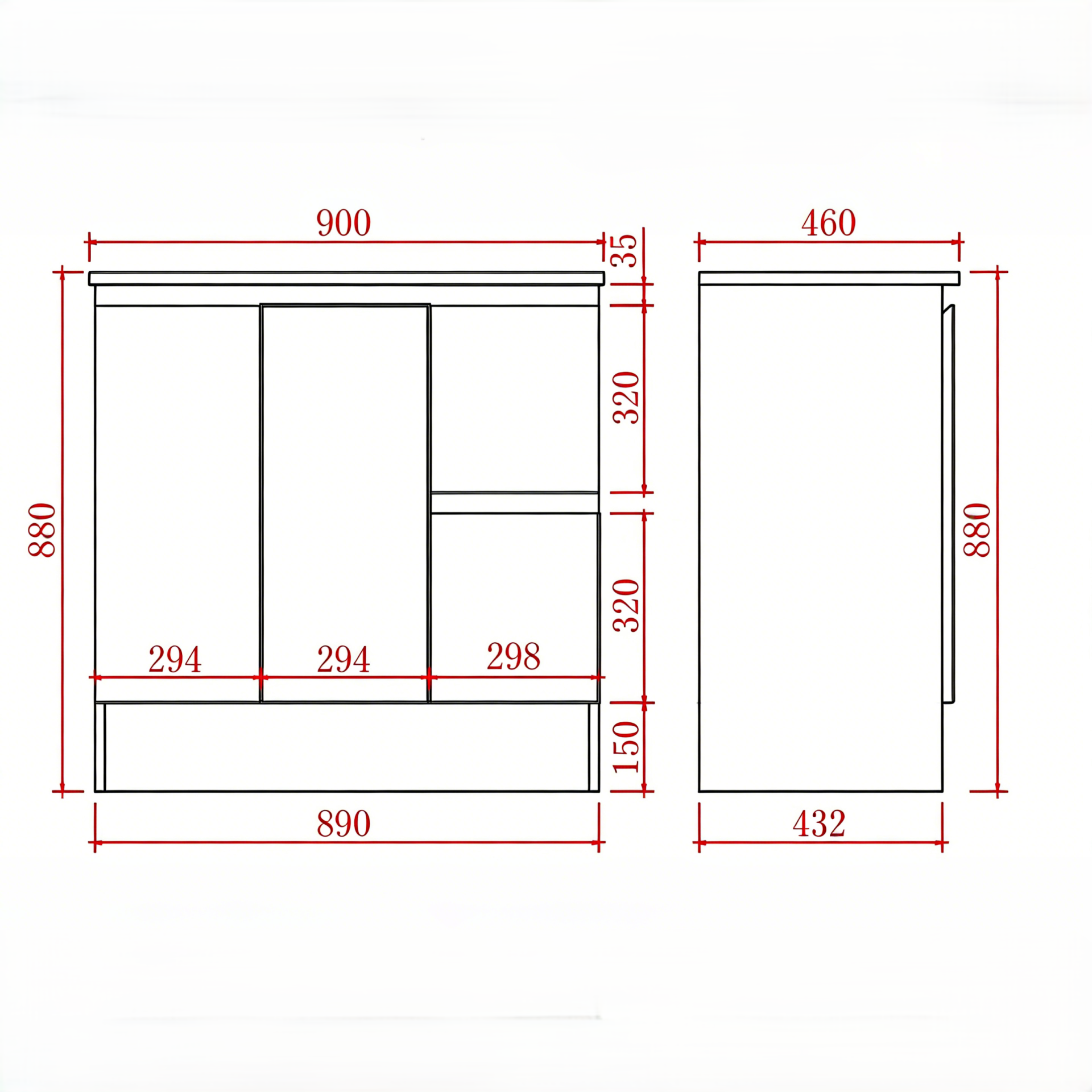 Vessel Sink 590-1500mm