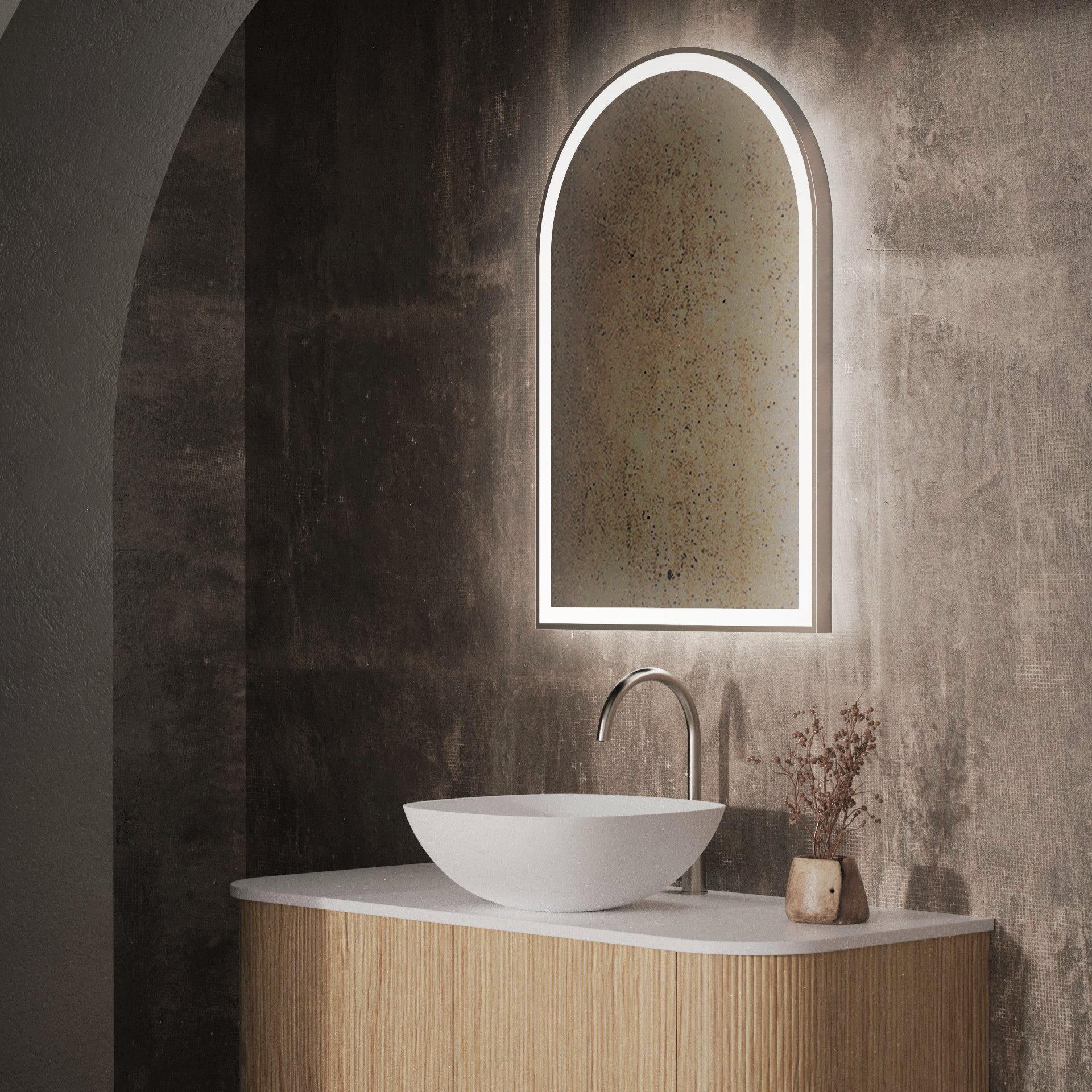 Aura Aluminum Framed Mirror 5mm Copper Free with Safety Film 600*900mm