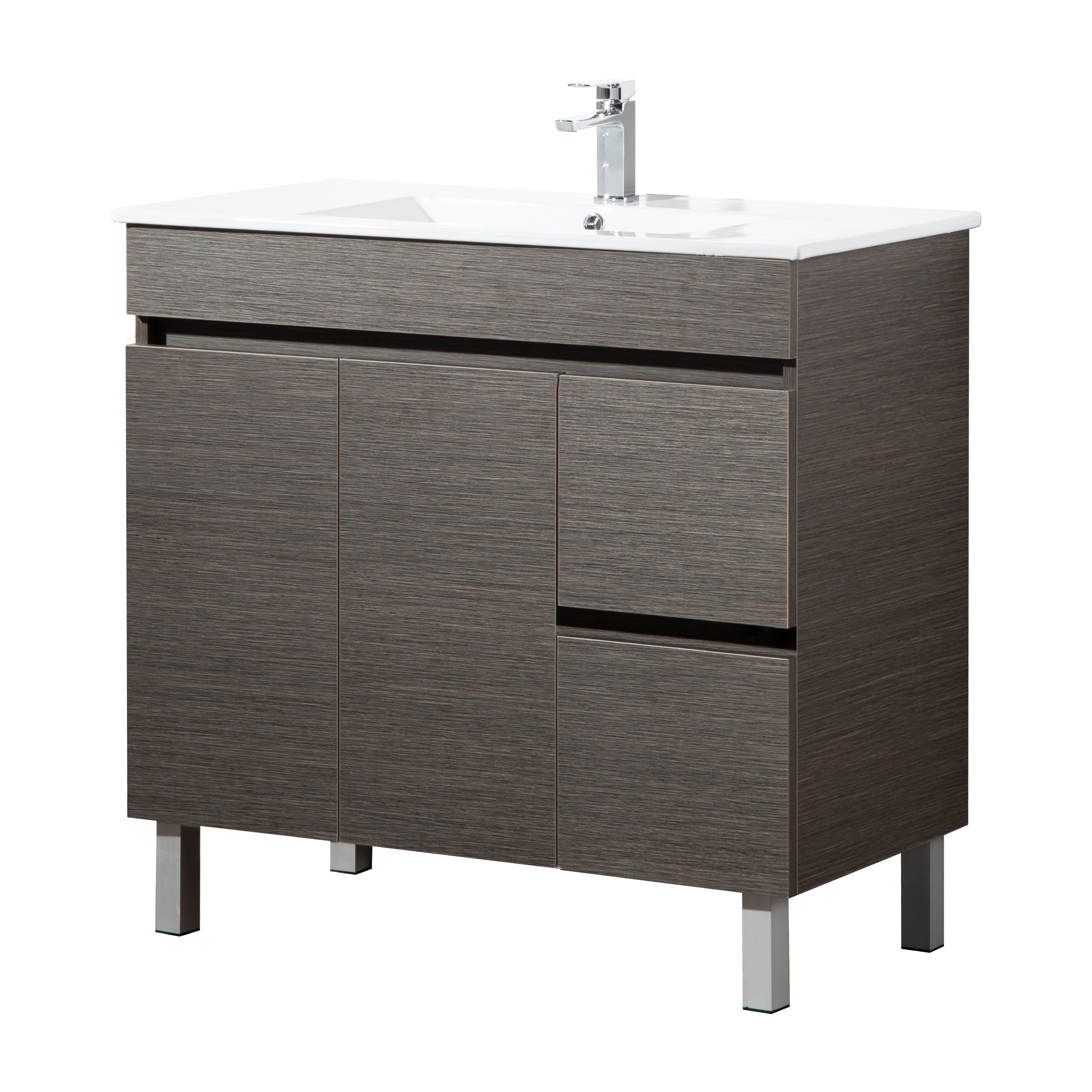 Slim Wall-Mounted Vanity (PVC) 450/600/750/900mm
