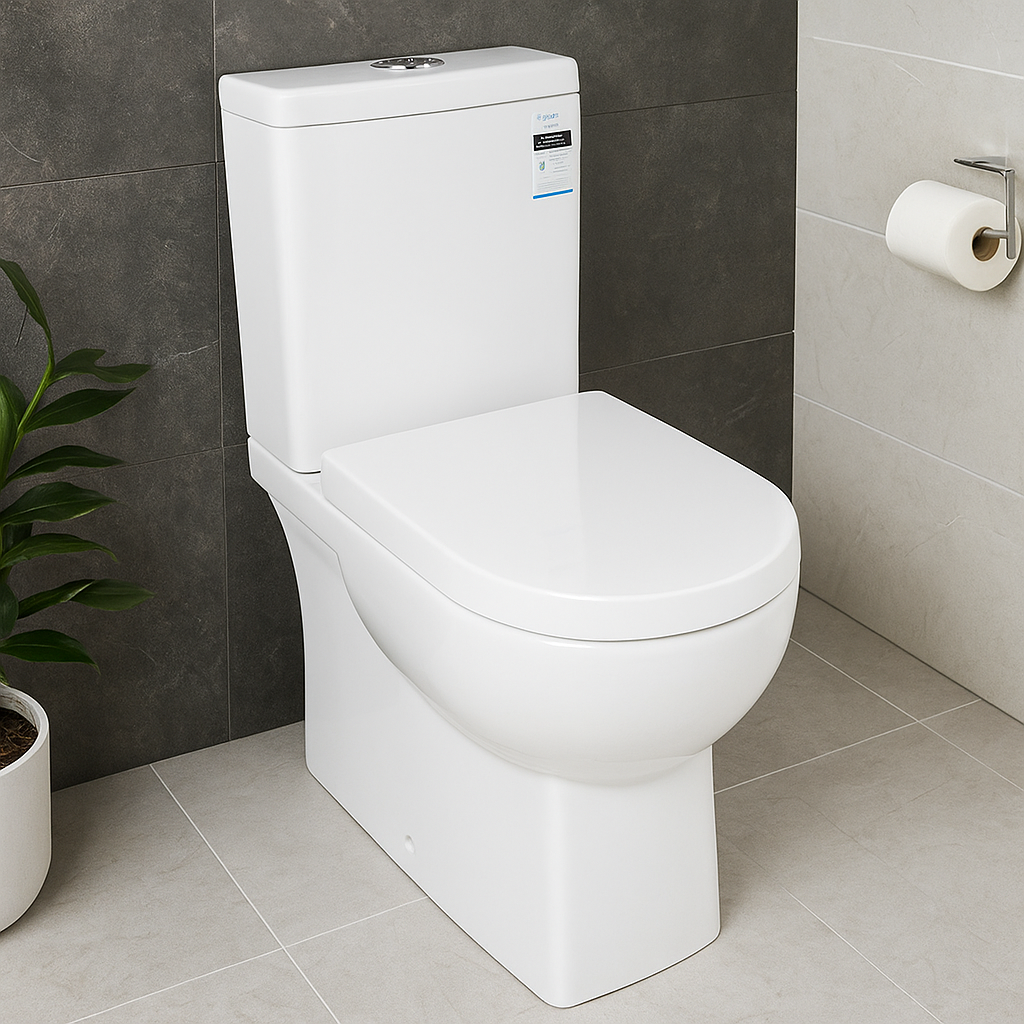660*375*845mm Back to Wall Theo BTW Toilet Suite KDK016 Trap Included