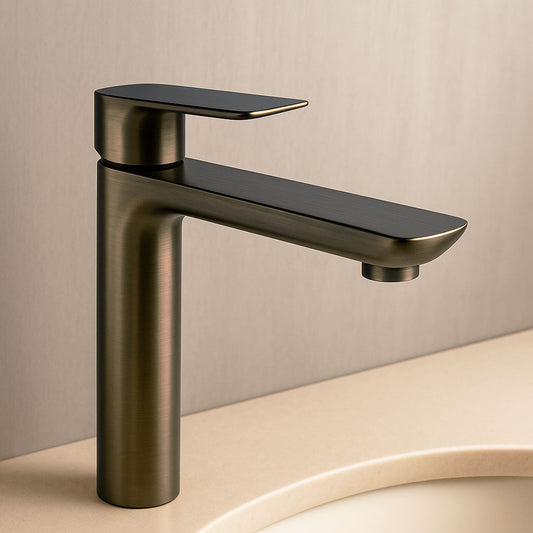 35mm Vessel Basin Mixer Brushed Nickel