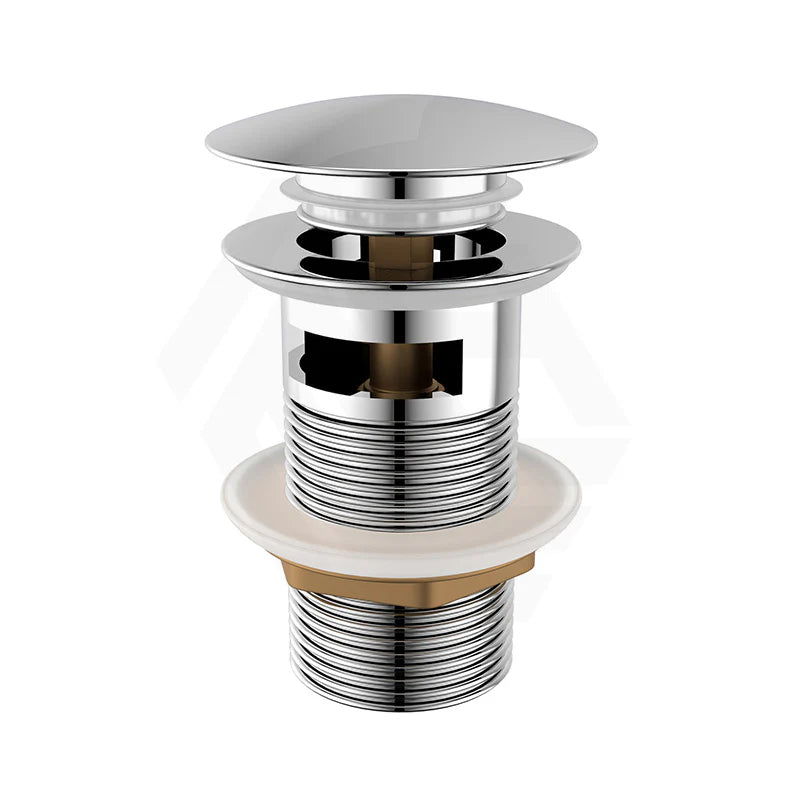 32mm Brass Pop Up Waste Mushroom Top Overflow Basin Waste Pop-Up