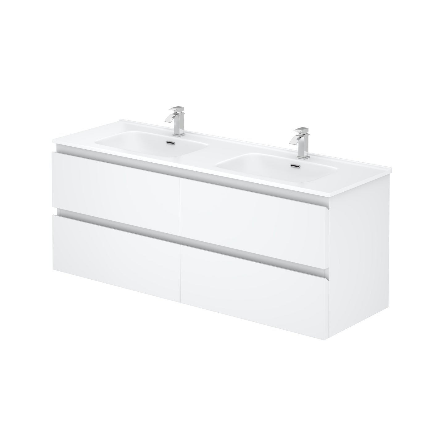 CETO Revive Wall Hung PVC Cabinet with U shape soft closing drawers 600/750/900/1200SD/1500SD