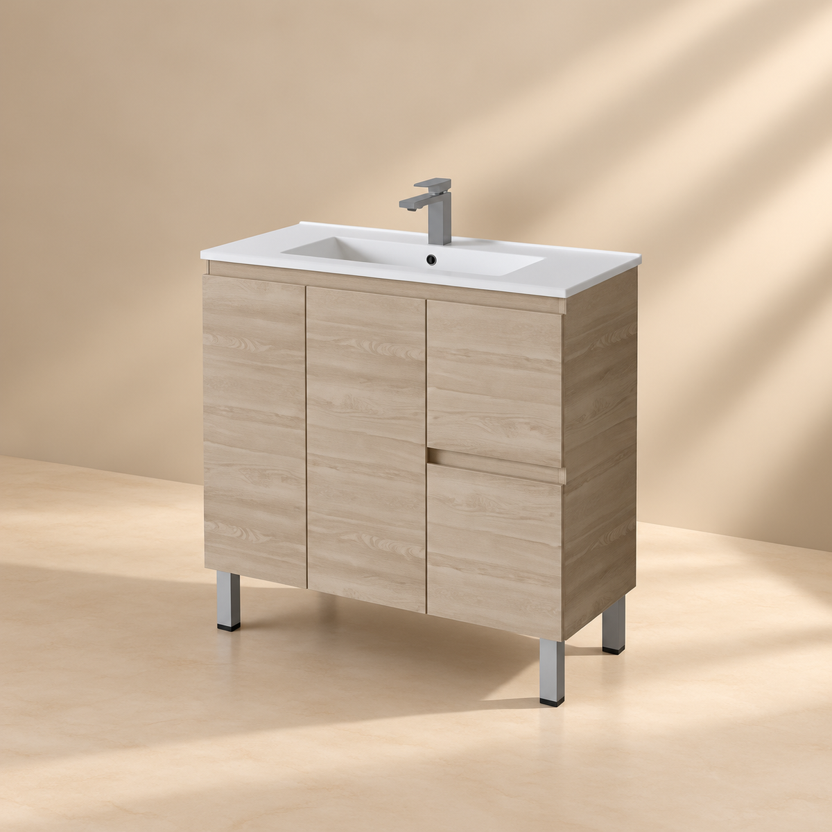 Slim Freestanding Vanity with Legs 900*360*860mm
