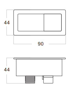 605*380*870mm Back to Wall Avis Compact Rimless Toilet Suite LUX600 Trap Included