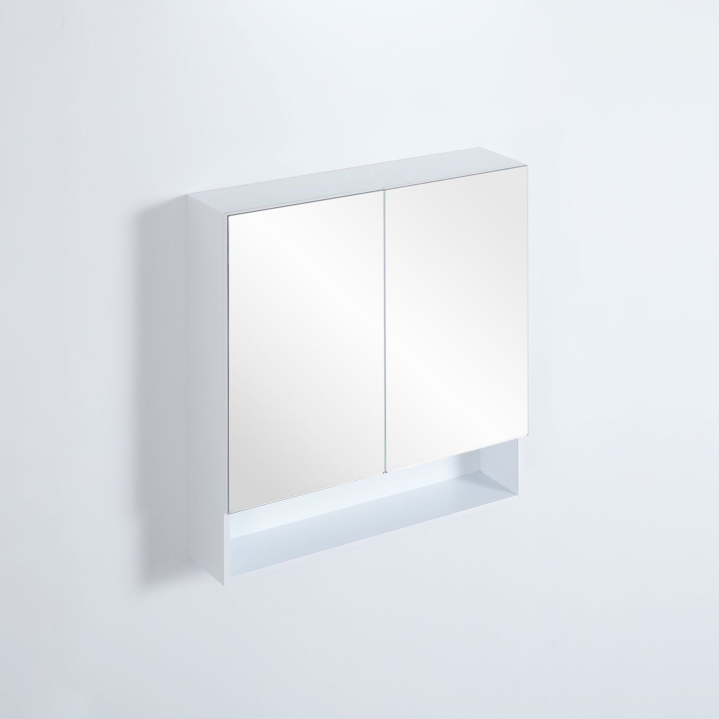 Matte White Fremantle Mirror Shaving Cabinet 600-1480mm FMWSV600/750/900/1200/1500
