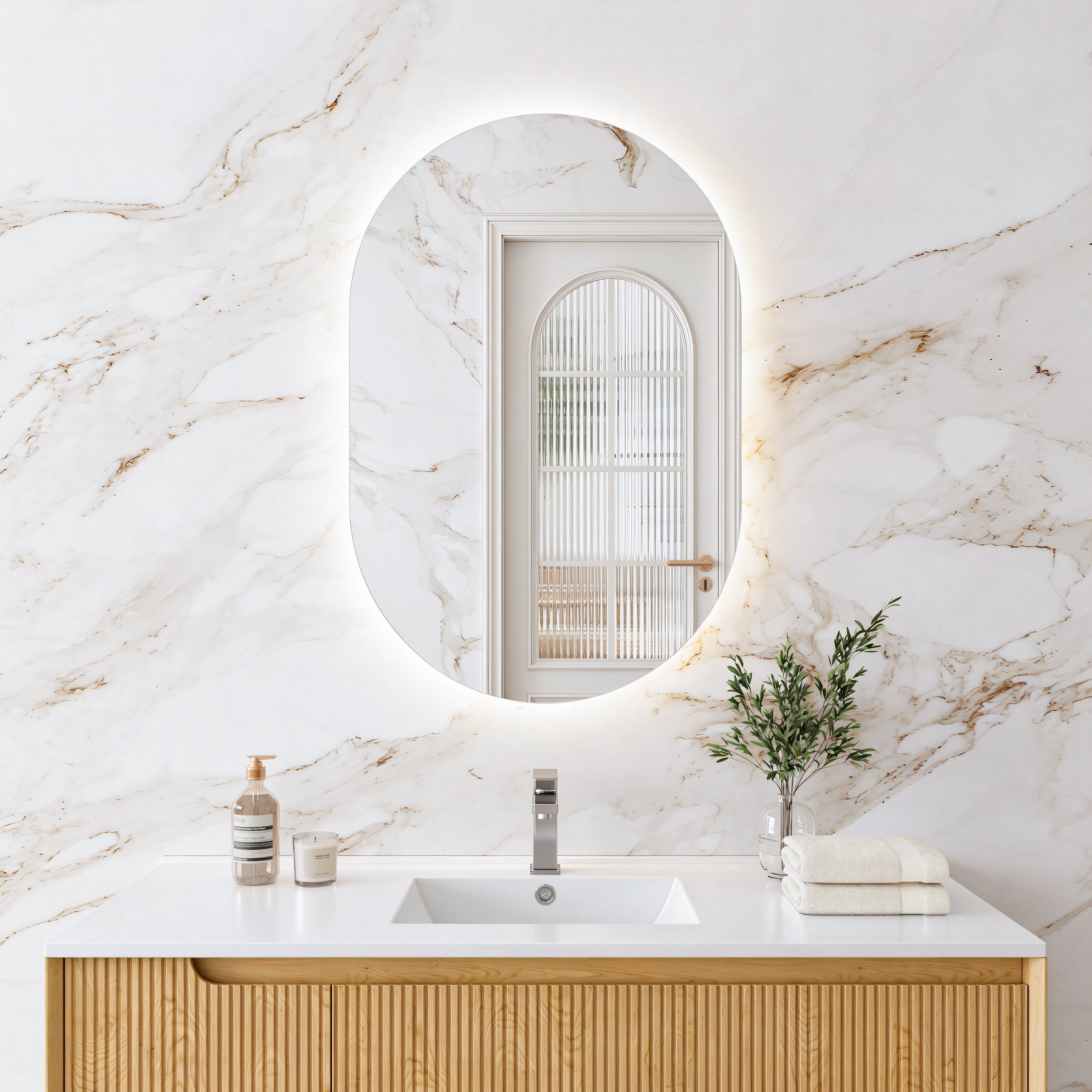 LED Frameless Mirror – Luxern Home