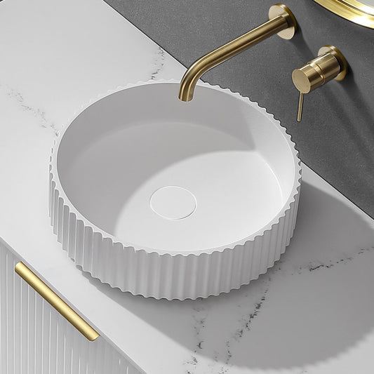 400*400*120mm Gloss White Basin Luna CA4040