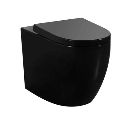 Veda Tornado Wall-Hugger Toilet 595*360*410mm - Gloss Black