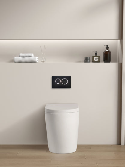 585*360*455mm Rimless Wall Hung Pan LUX107R Trap Included
