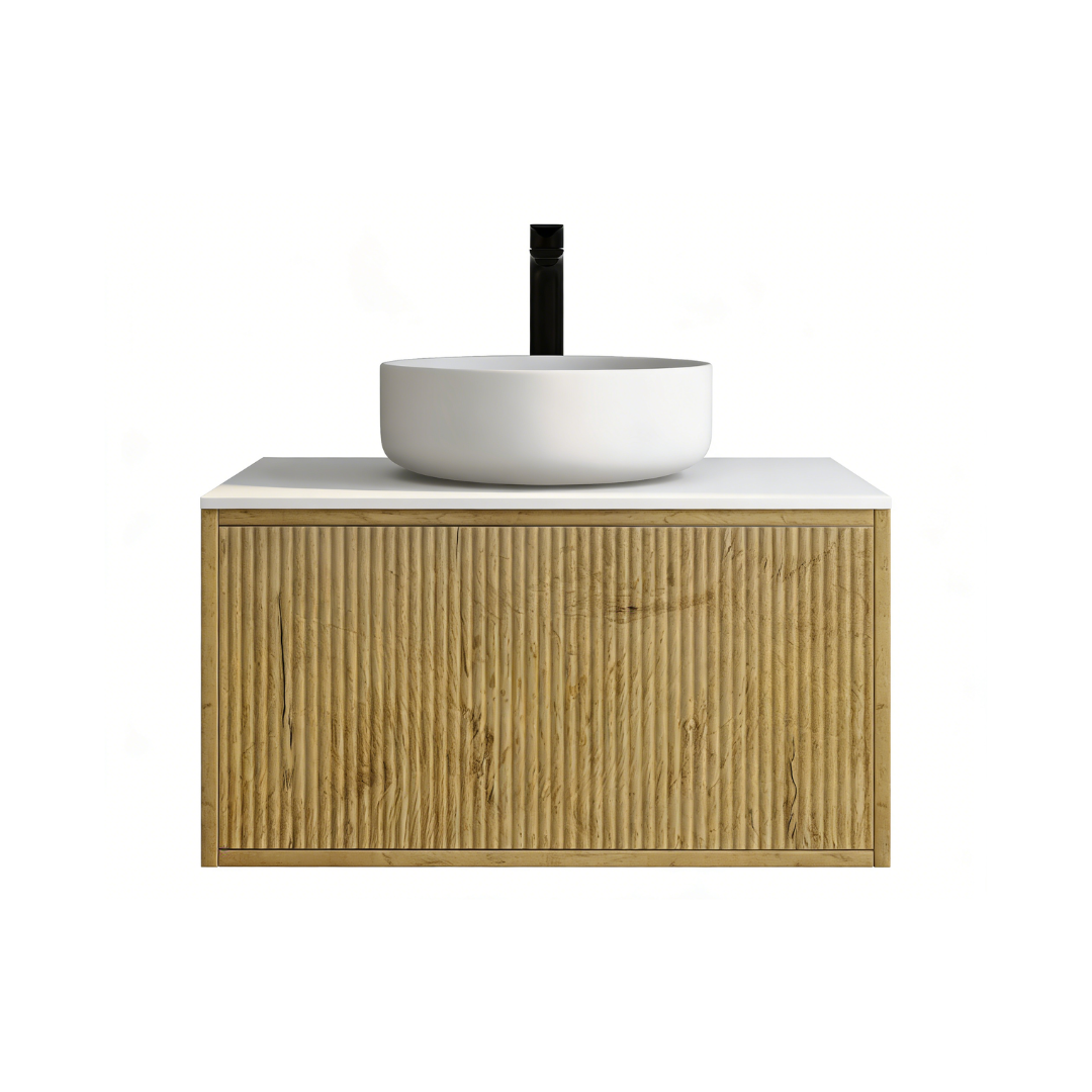 Bellevue Standard Wall-Mounted  Vanity 740*496*380mm Prime Oak