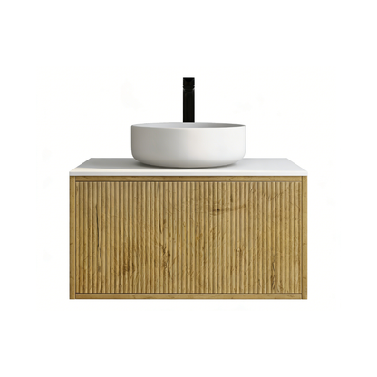 Bellevue Standard Wall-Mounted  Vanity 740*496*380mm Prime Oak