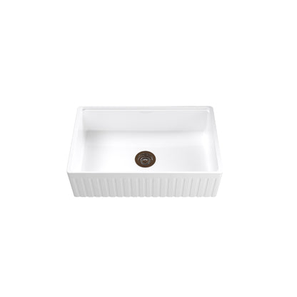 838*510*251mm Greenwich Fireclay farmhouse sinks FCSW835/FCSW835D-GW