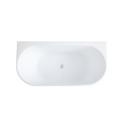 Rochelle Oval  Back to Wall Bathtub 1500x750x580mm