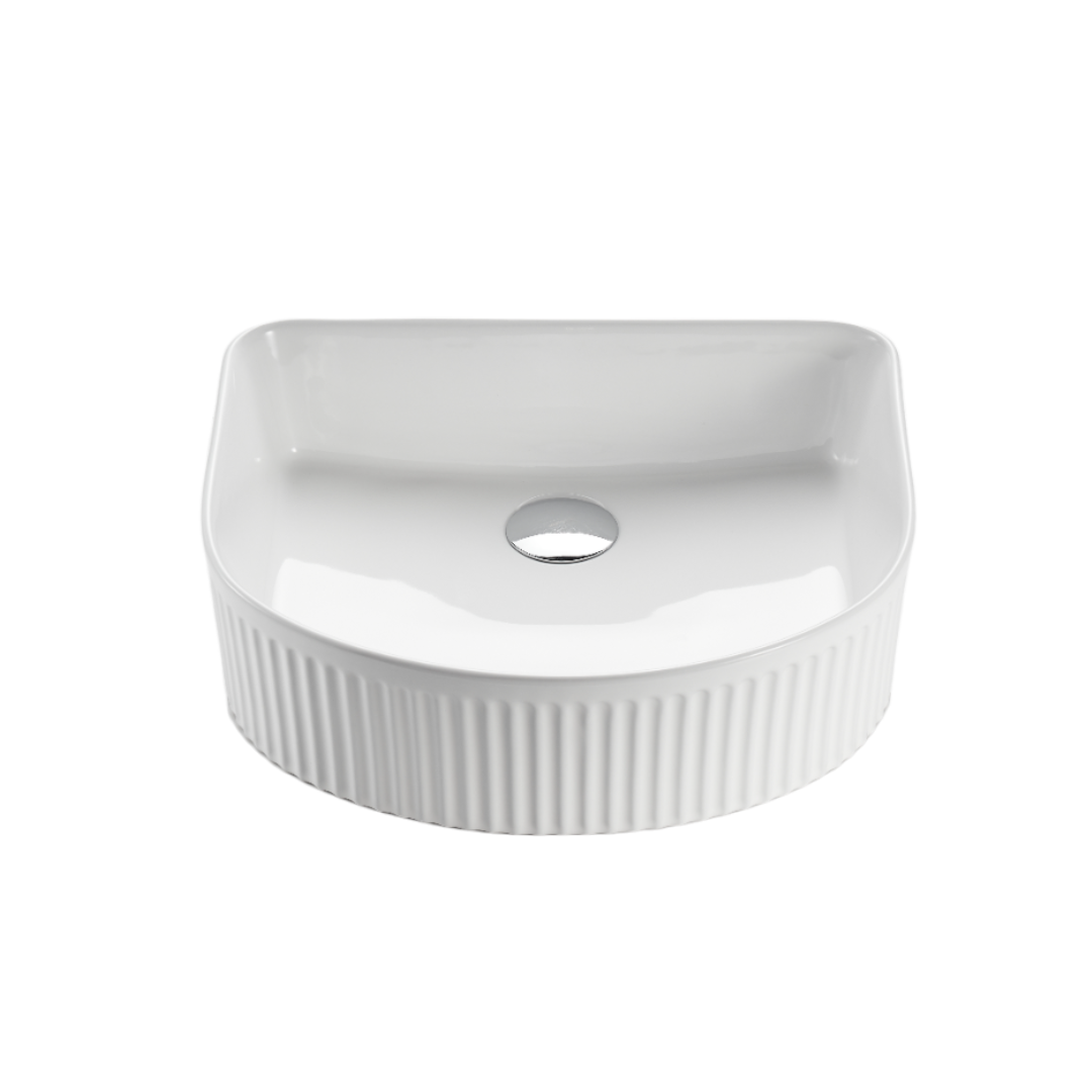 Floe Ribbed Arch Console Basin 415*365*120mm