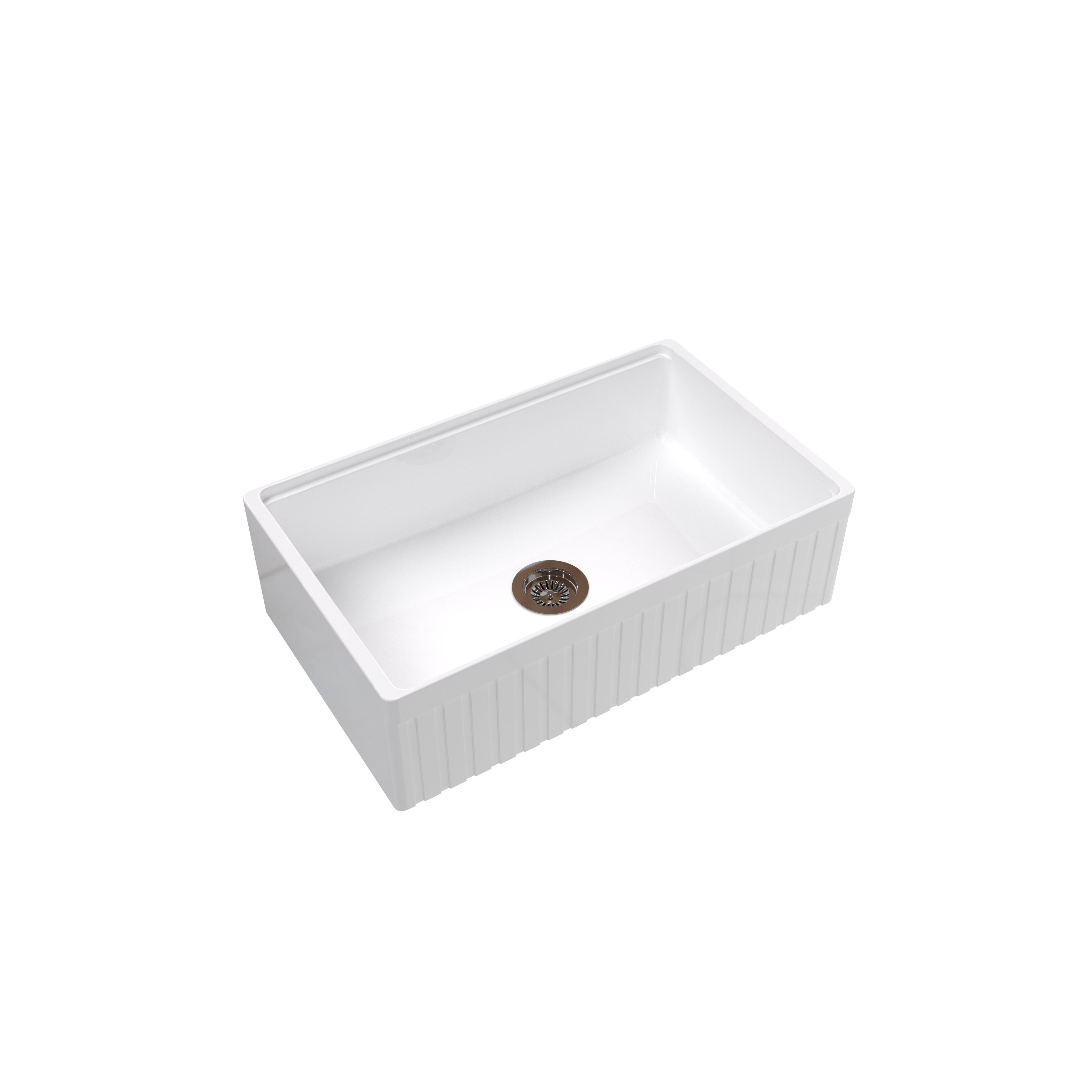 838*510*251mm Greenwich Fireclay farmhouse sinks FCSW835/FCSW835D-GW