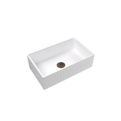 838*510*251mm Greenwich Fireclay farmhouse sinks FCSW835/FCSW835D-GW